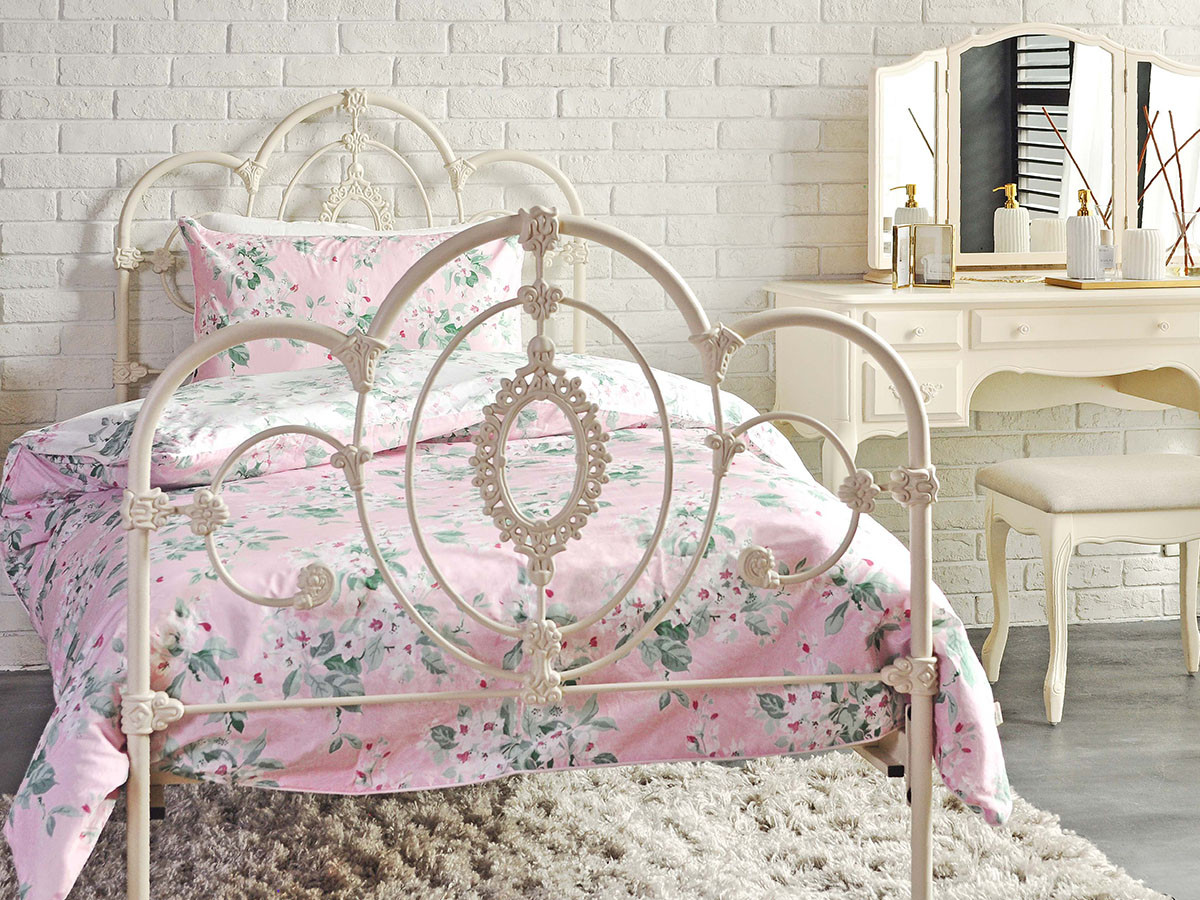 LAURA ASHLEY SOMERSETE SINGLE BED FRAME IVORY / ローラ アシュレイ サマセット シングル ベッドフレーム アイボリー （ベッド > シングルベッド） 4