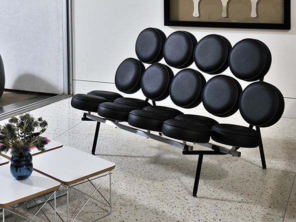 Herman Miller Nelson Marshmallow Sofa / ハーマンミラー ネルソンマシュマロソファ （張地：ブラック / 2109） （チェア・椅子 > ベンチ） 2