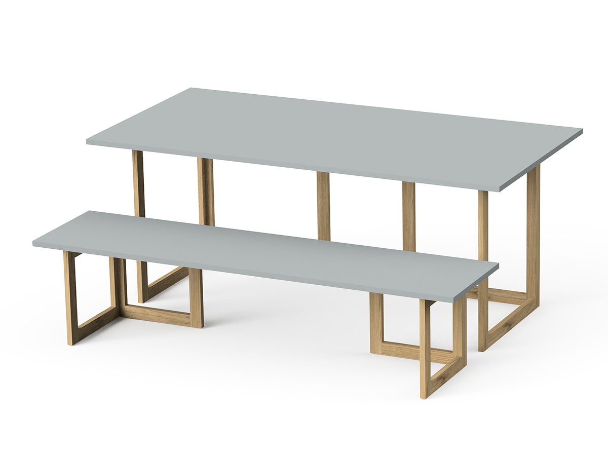 stiiilll Table Set / スティール テーブルセット
メラミン天板 + 木脚 L （テーブル > ダイニングテーブル） 8