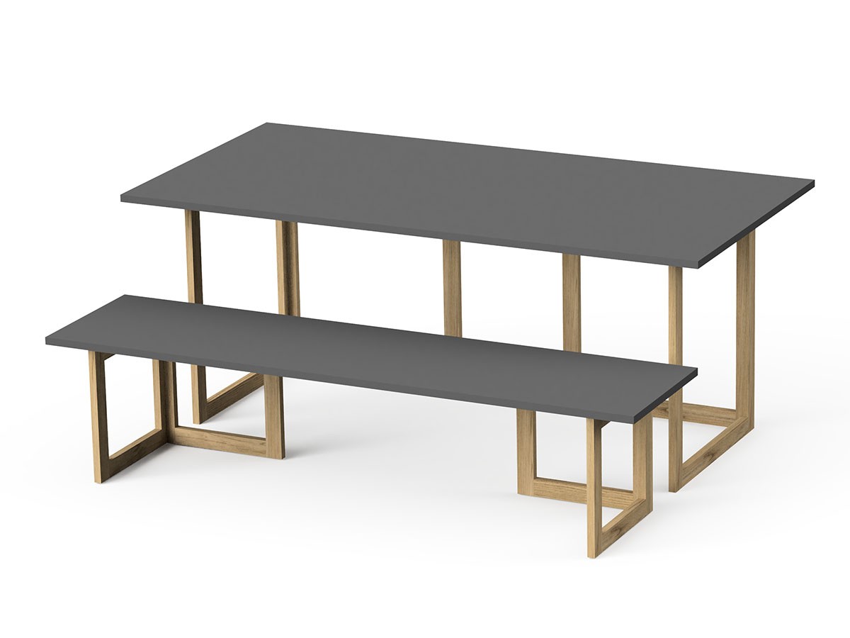 stiiilll Table Set / スティール テーブルセット
メラミン天板 + 木脚 L （テーブル > ダイニングテーブル） 20