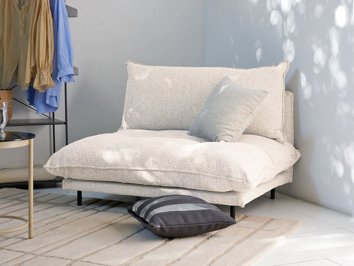 JOURNAL STANDARD FURNITURE PORTO SOFA Low / ジャーナルスタンダードファニチャー ポルト ソファ ロー 幅120cm（ブークレ） （ソファ > 一人掛けソファ） 1