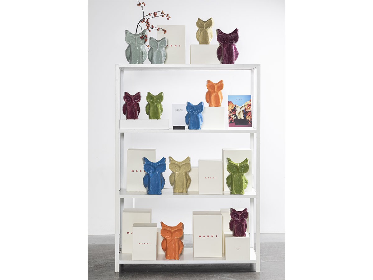 AFTER MIDNIGHT by MARNI
Owl Vase S / アフターミッドナイト バイ マルニ
フクロウベース S （花器・プランター・グリーン > 花瓶・フラワーベース） 25