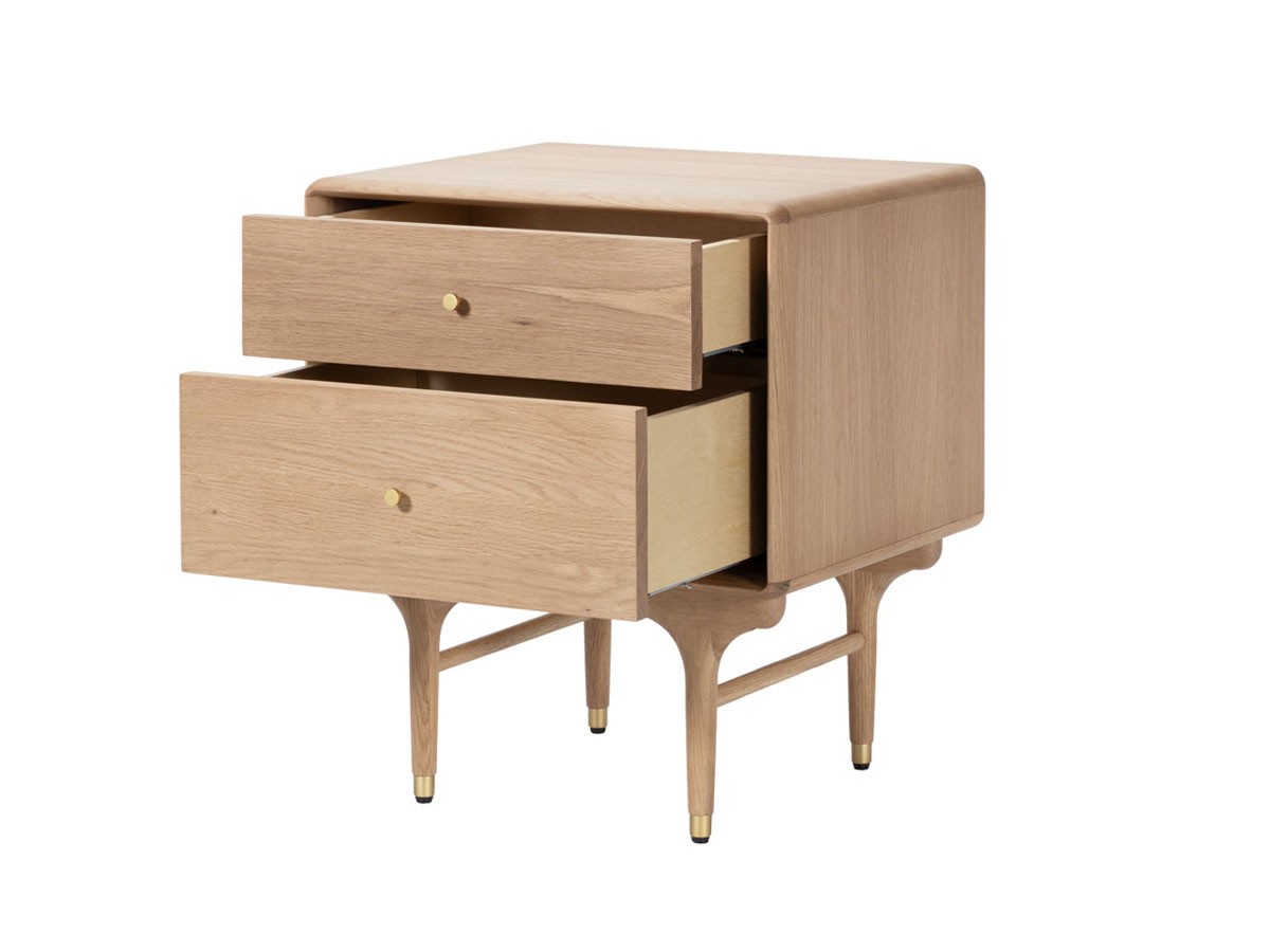 XANDER DESIGNS JULIE BED SIDE TABLE WHITE OAK / サンダーデザイン ジュリー ベッドサイドテーブル（ホワイトオーク） （テーブル > サイドテーブル） 2