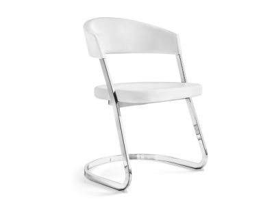 Calligaris / カリガリスカンティレバーチェア/白本革/在庫2脚 Calligaris / カリガリスカンティレバーチェア/白本革/在庫2脚