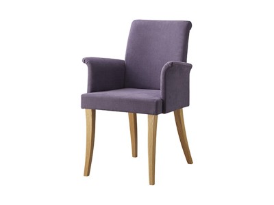 ミッドセンチュリー クリアチェア 椅子 ダイニングチェア 紫 パープル