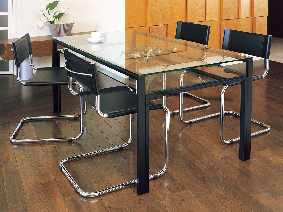 GLASS DINING TABLE W150 / ガラスダイニングテーブル 幅150cm m77196 （テーブル > ダイニングテーブル） 1