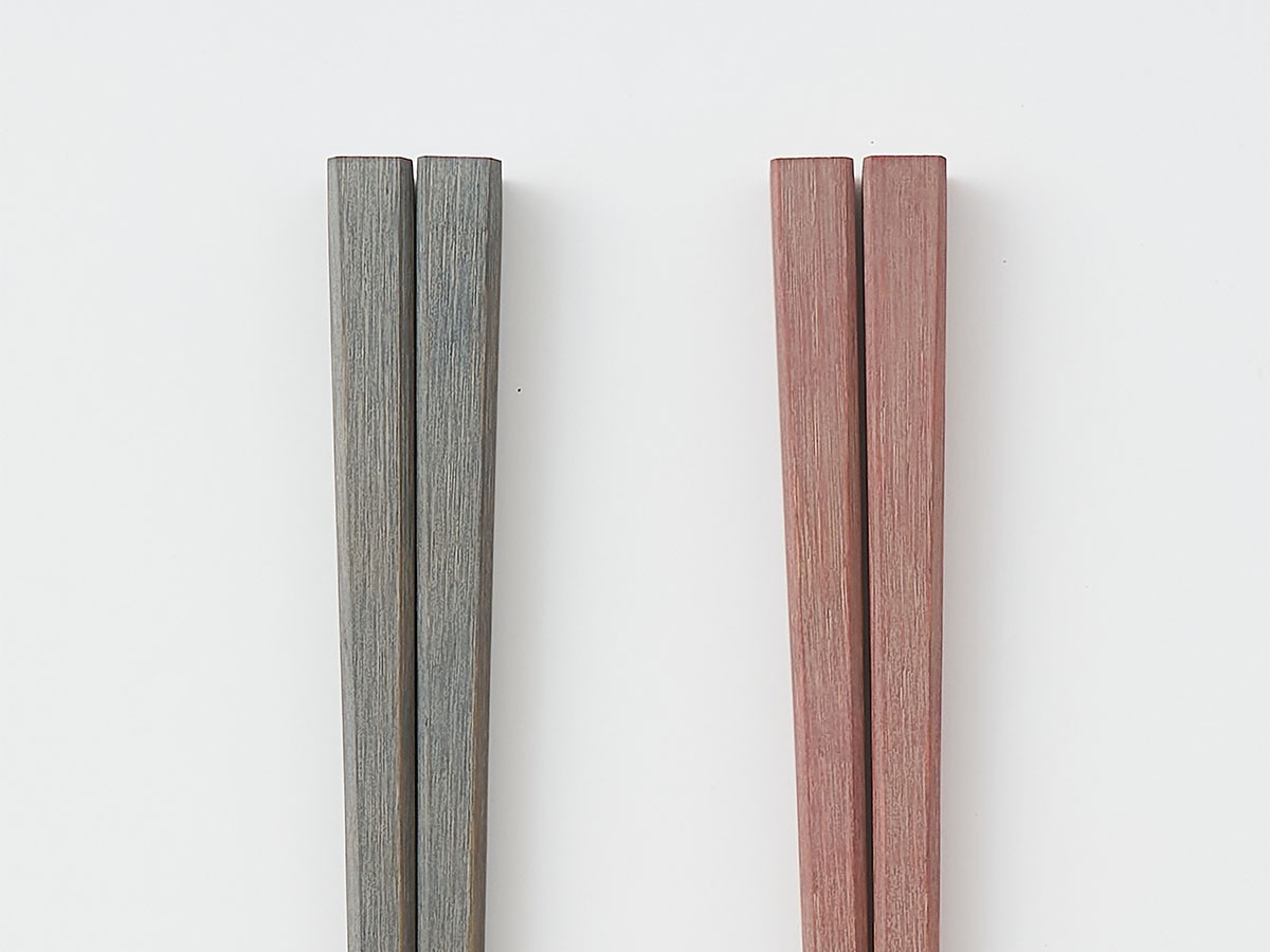 KIKIME chikuzen / キキメ 京竹箸  24cm 2膳セット（チャコール / ピンクブラウン） （食器・テーブルウェア > カトラリー） 11