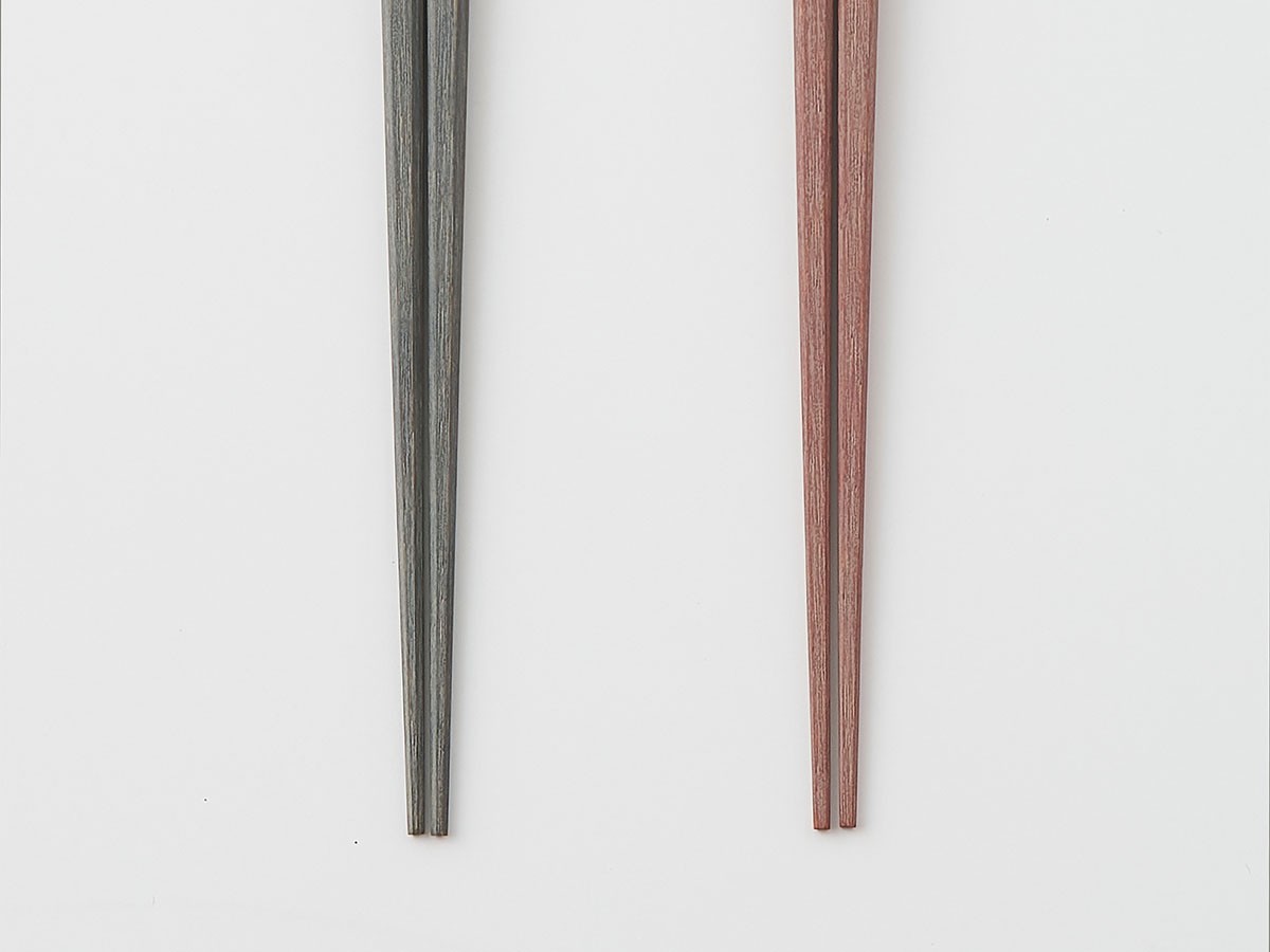 KIKIME chikuzen / キキメ 京竹箸  24cm 2膳セット（チャコール / ピンクブラウン） （食器・テーブルウェア > カトラリー） 12