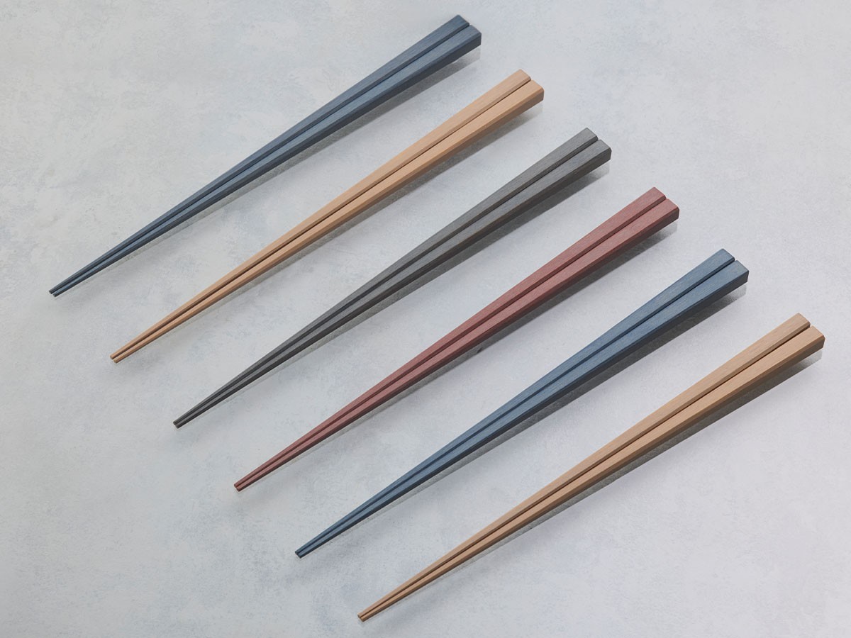 KIKIME chikuzen / キキメ 京竹箸  24cm 2膳セット（チャコール / ピンクブラウン） （食器・テーブルウェア > カトラリー） 9