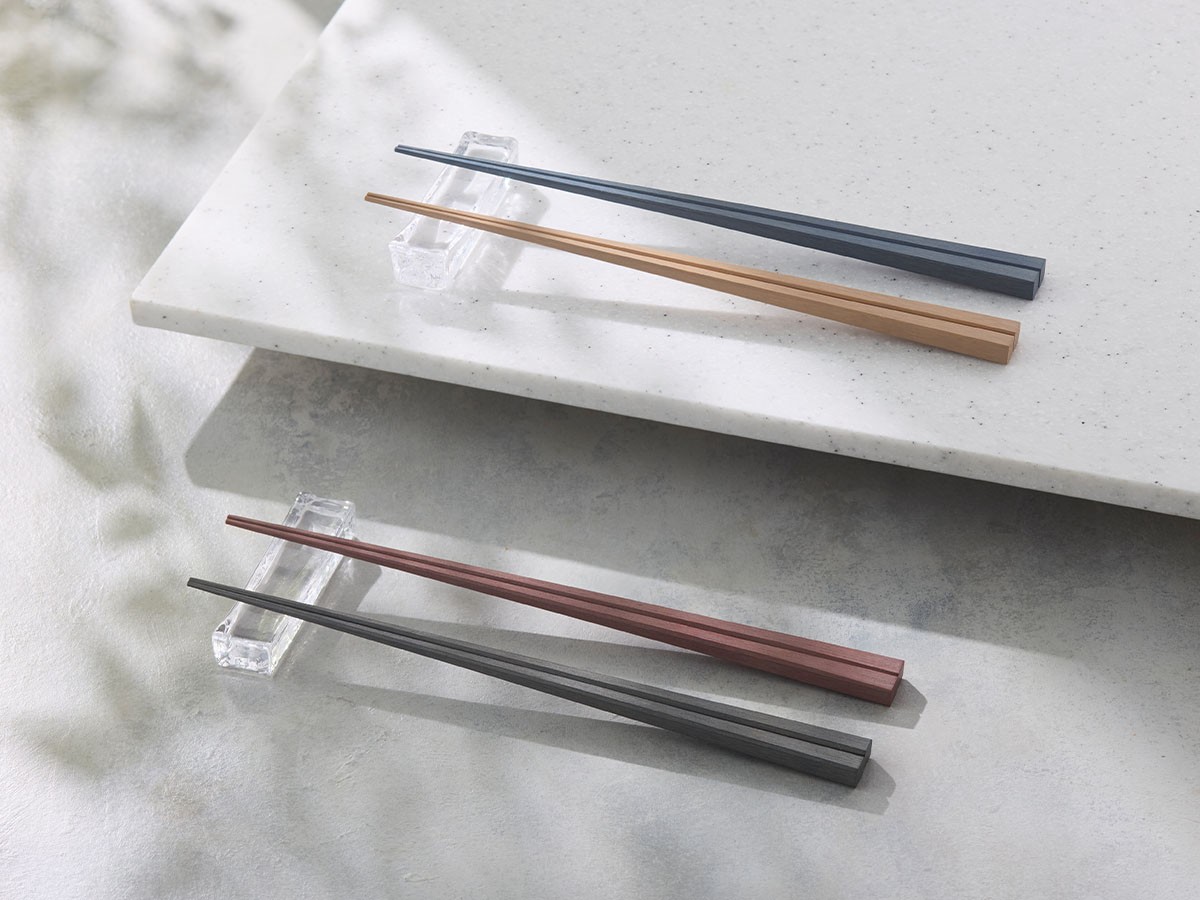 KIKIME chikuzen / キキメ 京竹箸  24cm 2膳セット（チャコール / ピンクブラウン） （食器・テーブルウェア > カトラリー） 6