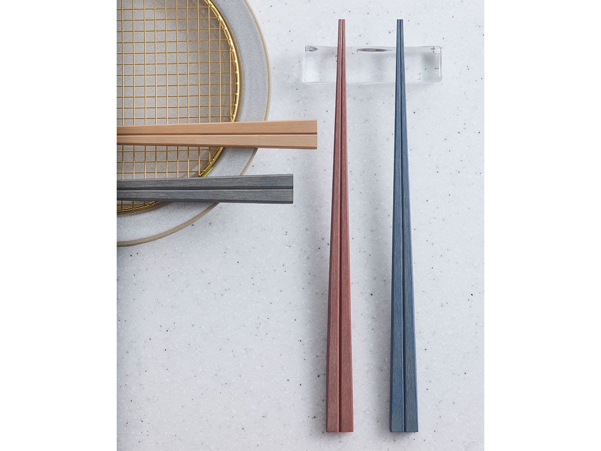 KIKIME chikuzen / キキメ 京竹箸  24cm 2膳セット（チャコール / ピンクブラウン） （食器・テーブルウェア > カトラリー） 7