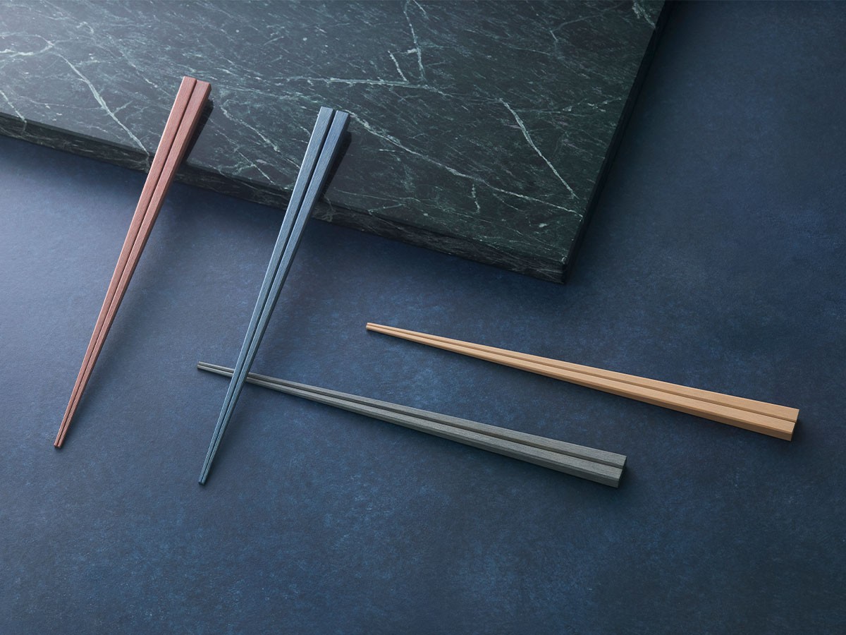 KIKIME chikuzen / キキメ 京竹箸  24cm 2膳セット（チャコール / ピンクブラウン） （食器・テーブルウェア > カトラリー） 5