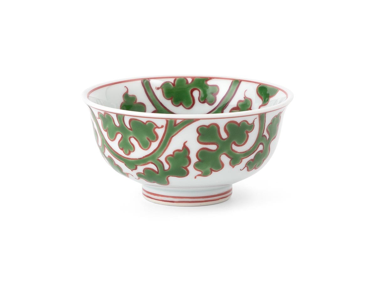 源右衛門窯 緑彩唐草文 飯碗 / げんえもんがま 緑彩唐草文 飯碗 (食器・テーブルウェア > お椀・ボウル) 1
