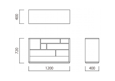 IDEE Contour Drawer Maple コントゥールドロワー CONTOUR DRAWER