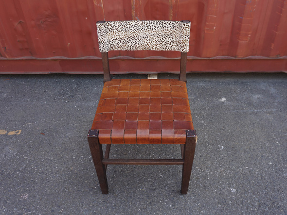 RE : Store Fixture UNITED ARROWS LTD. Woven Leather Chair AP / リ