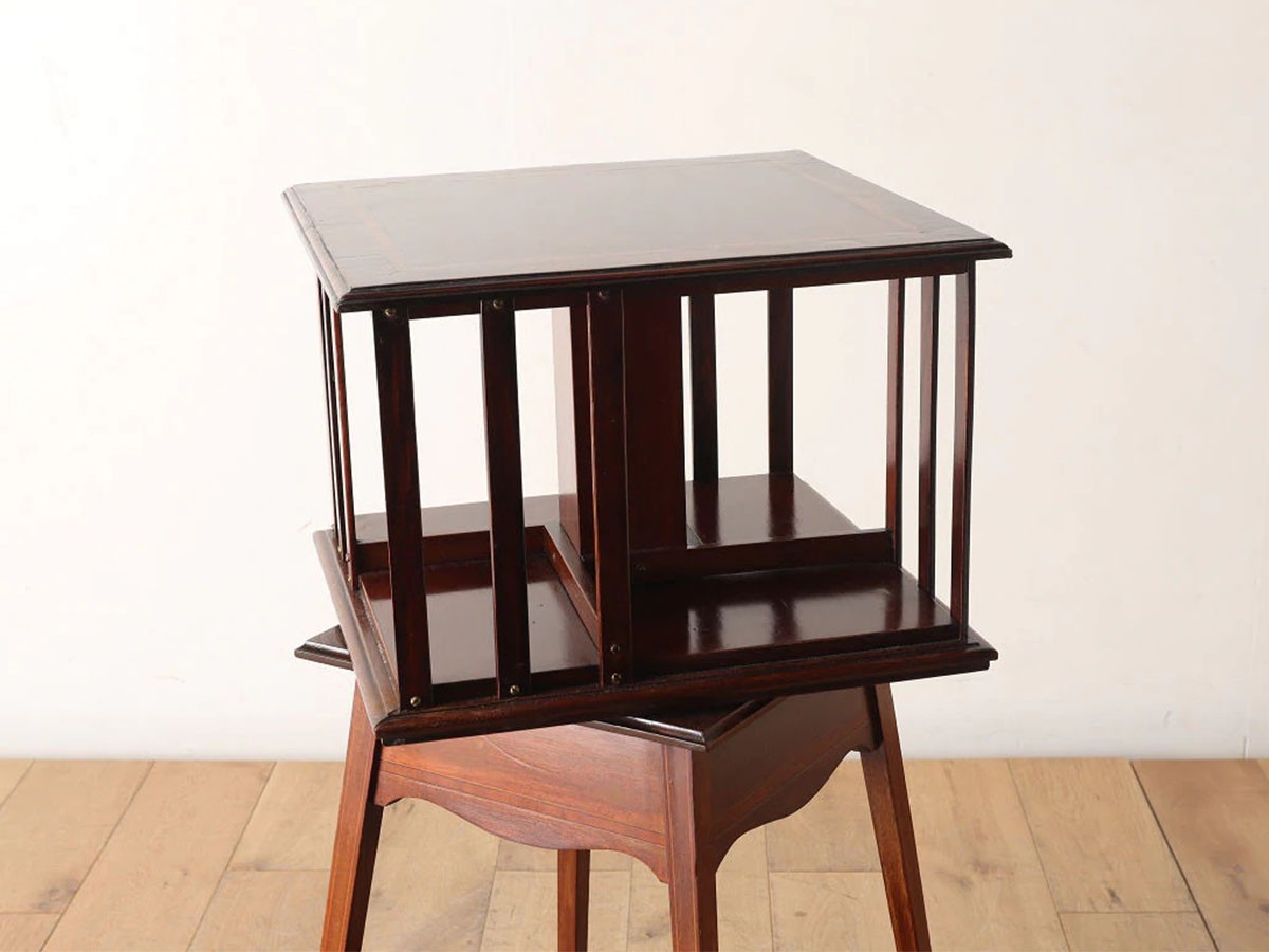 Lloyd's Antiques Real Antique Edwardian Revolving Bookshelf