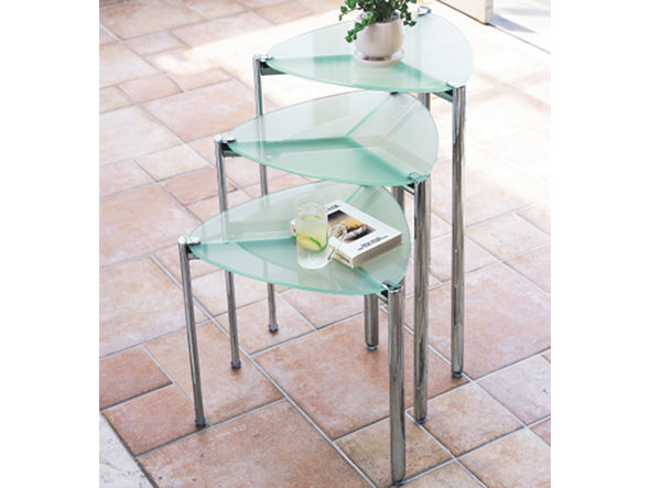 GLASS SIDE TABLE / ガラスサイドテーブル m77209（クリア） （テーブル > ネストテーブル） 2