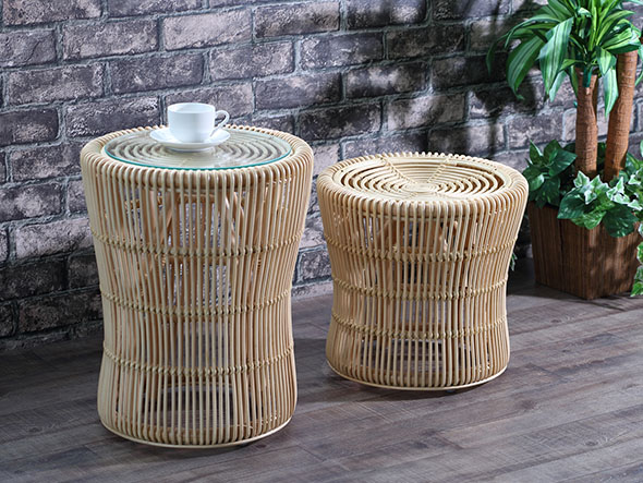 FLYMEe Villa Rattan Stool / フライミーヴィラ ラタン スツール 