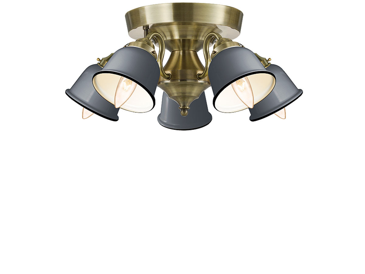 CUSTOM SERIES
5 Ceiling Lamp × Petit Steel / カスタムシリーズ
5灯シーリングランプ × スチール（プチ） （ライト・照明 > シーリングライト） 3