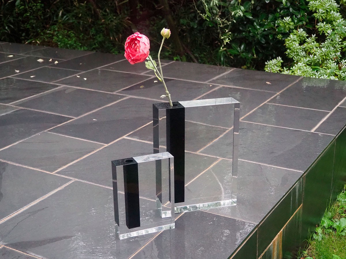 WAAZWIZ BLACK LINE flower vase L / ワーズウィズ ブラックライン フラワーベース ラージ （花器・プランター・グリーン > 花瓶・フラワーベース） 4