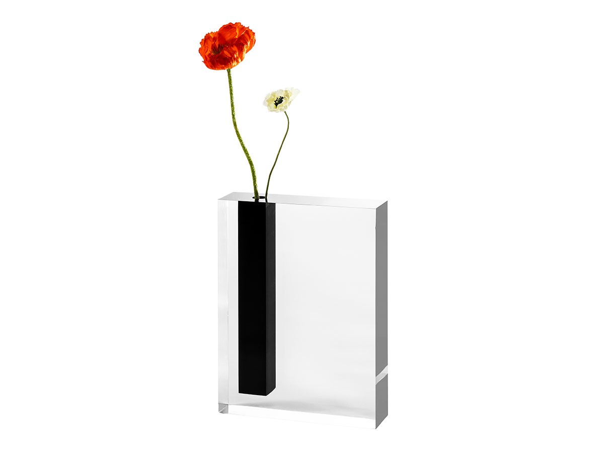 WAAZWIZ BLACK LINE flower vase L / ワーズウィズ ブラックライン フラワーベース ラージ （花器・プランター・グリーン > 花瓶・フラワーベース） 1