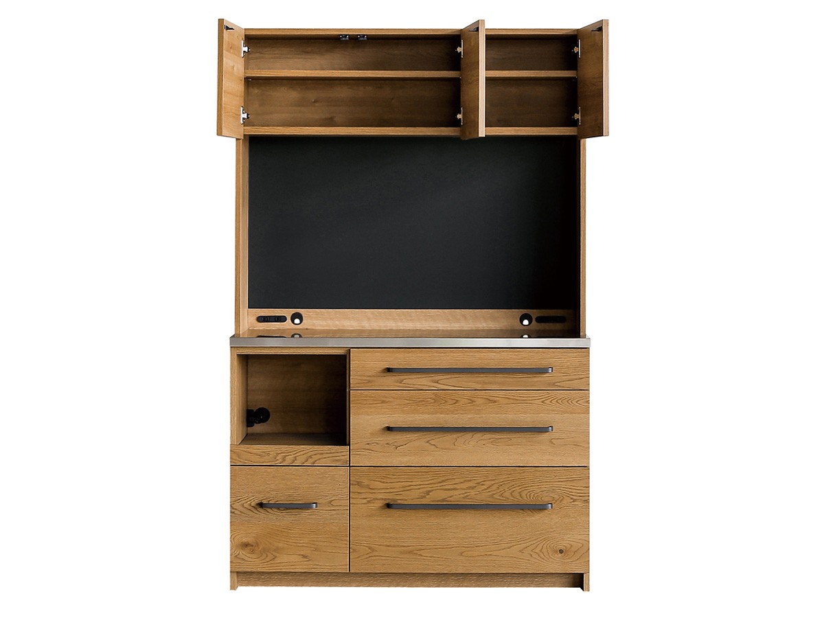 Easy Life GALVA DINING BOARD / イージーライフ ガルバ ダイニングボード 下台引出し 幅120cm（オーク） （キッチン収納・食器棚 > キッチンボード・カップボード・レンジ台） 3