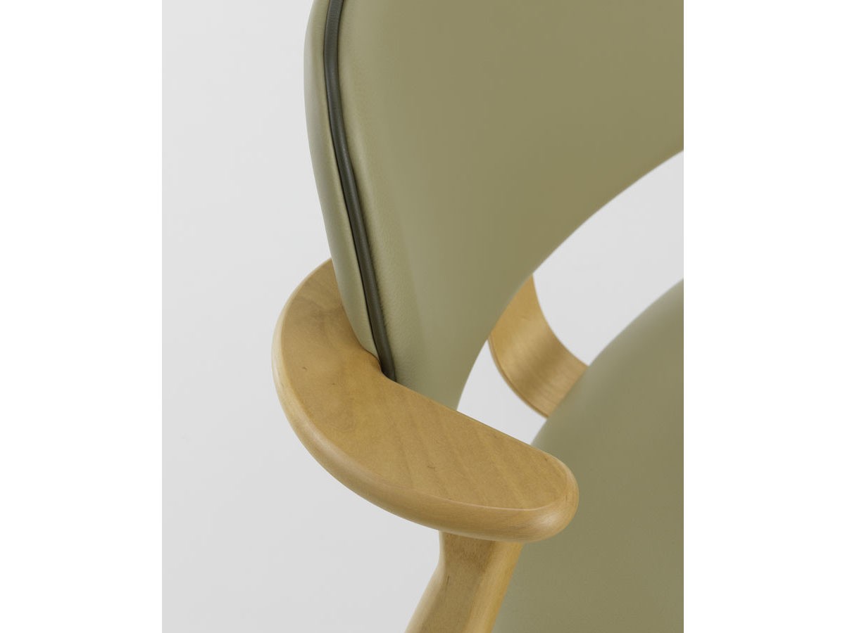 Artek DOMUS CHAIR / アルテック ドムス チェア（背座革張り × カラーパイピング） （チェア・椅子 > ダイニングチェア） 31