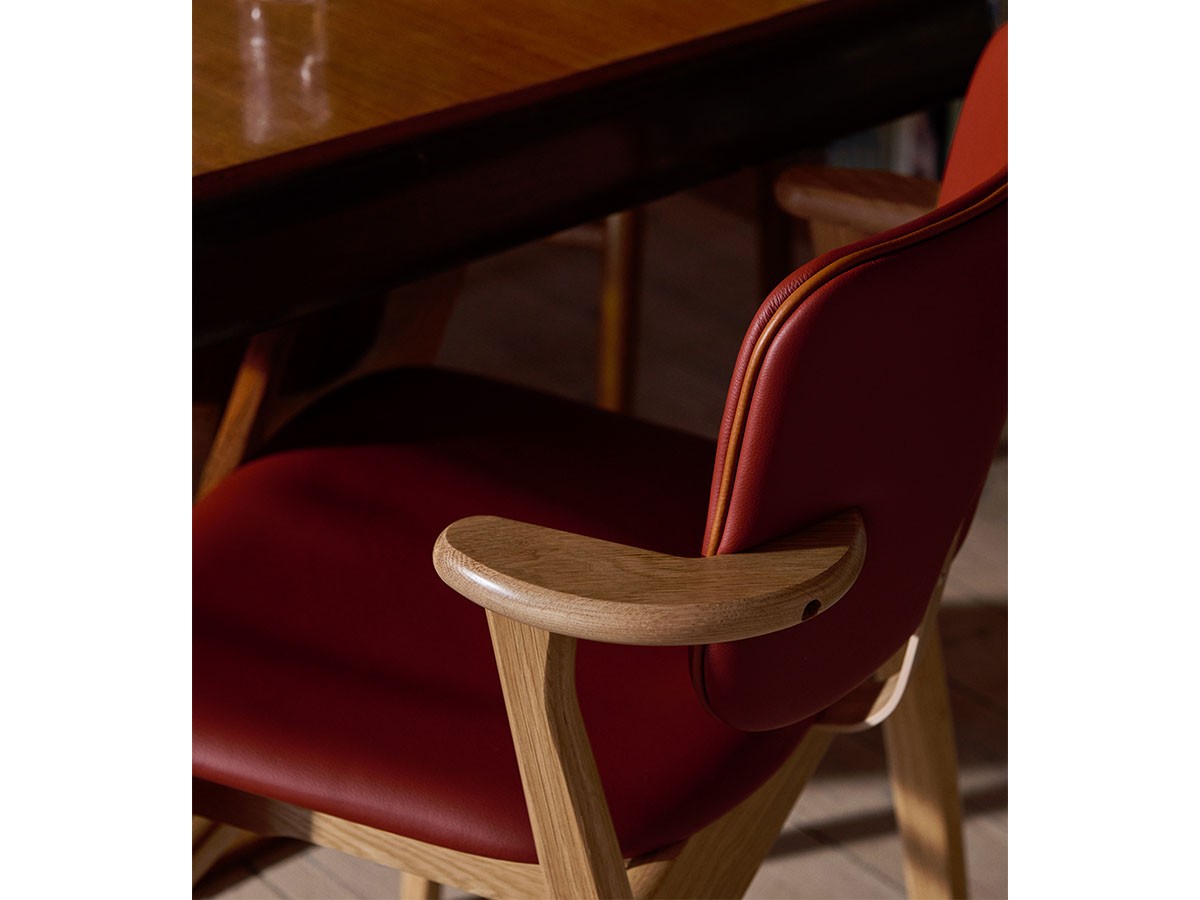 Artek DOMUS CHAIR / アルテック ドムス チェア（背座革張り × カラーパイピング） （チェア・椅子 > ダイニングチェア） 26