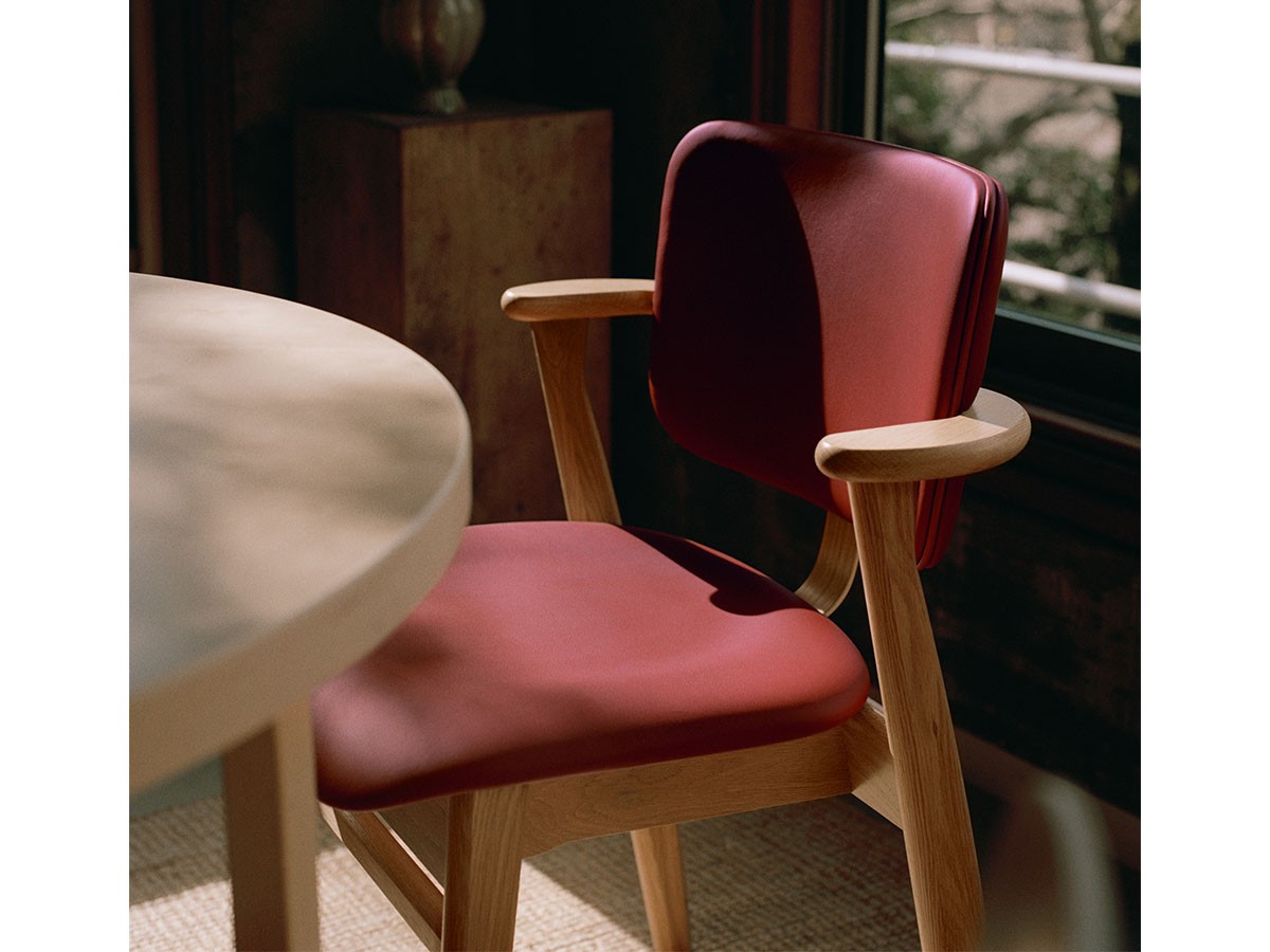 Artek DOMUS CHAIR / アルテック ドムス チェア（背座革張り × カラーパイピング） （チェア・椅子 > ダイニングチェア） 25