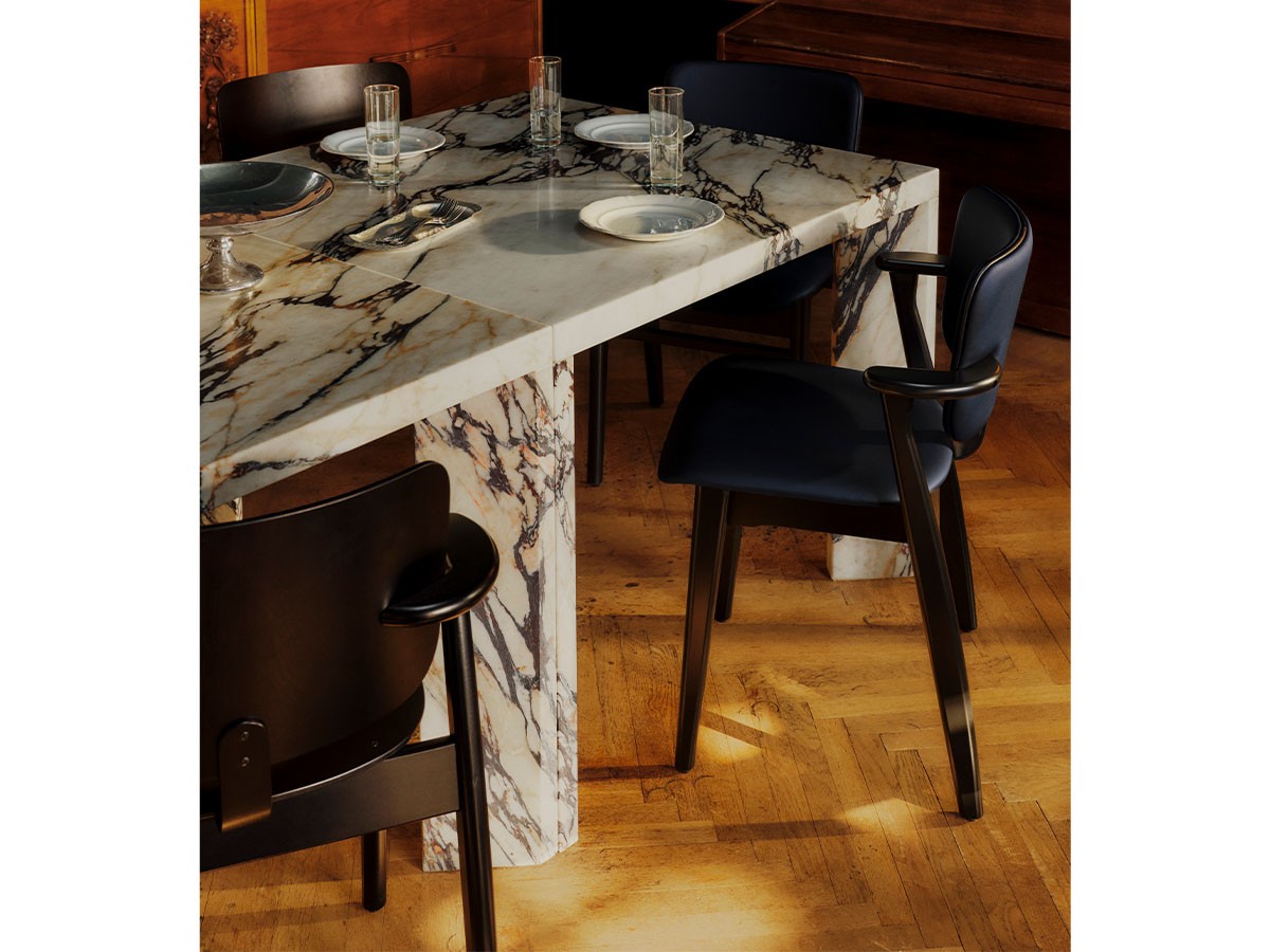 Artek DOMUS CHAIR / アルテック ドムス チェア（背座革張り × カラーパイピング） （チェア・椅子 > ダイニングチェア） 19