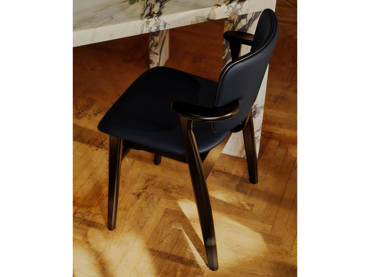 Artek DOMUS CHAIR / アルテック ドムス チェア（背座革張り × カラーパイピング） （チェア・椅子 > ダイニングチェア） 20