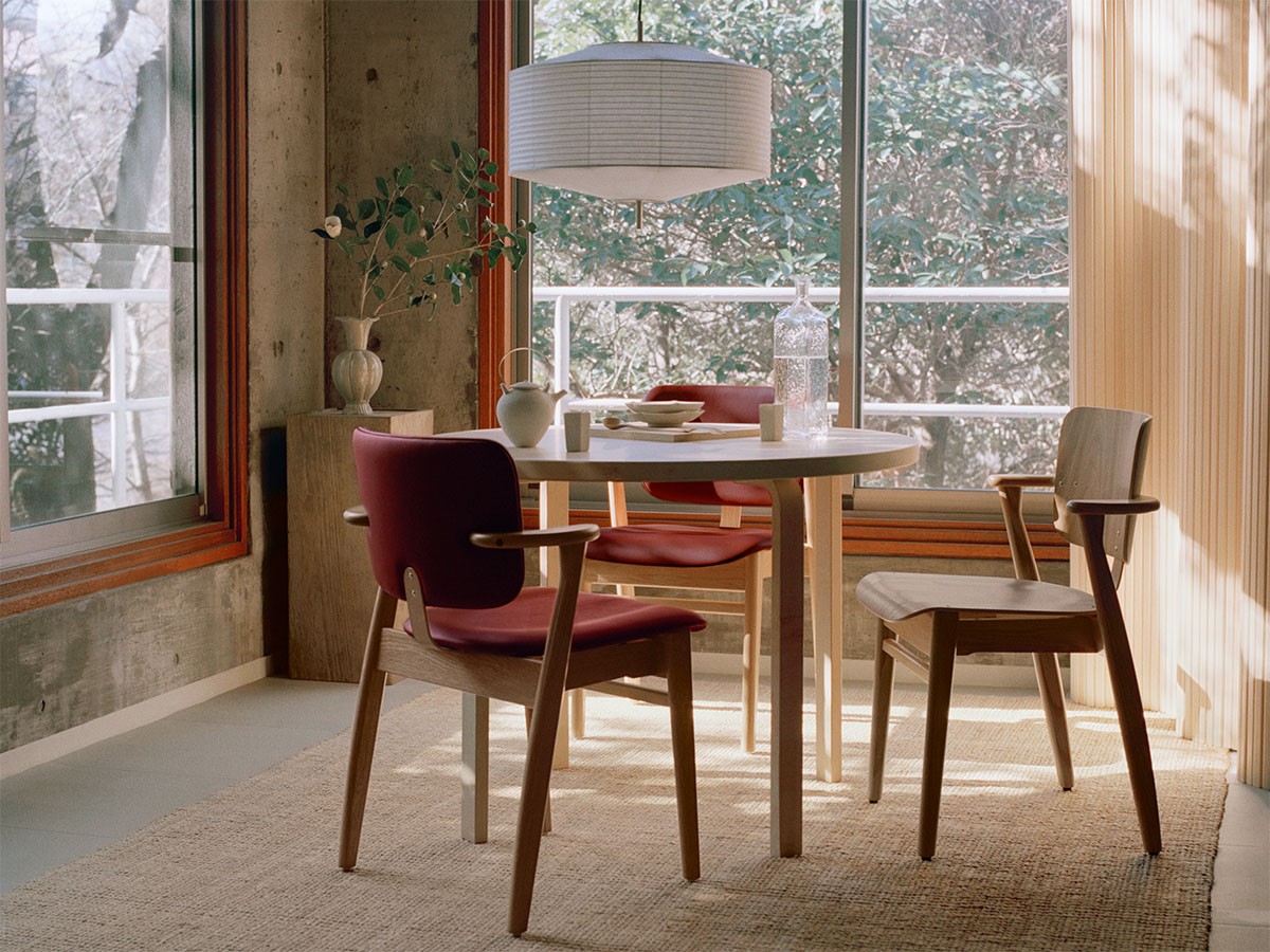Artek DOMUS CHAIR / アルテック ドムス チェア（背座革張り × カラーパイピング） （チェア・椅子 > ダイニングチェア） 23