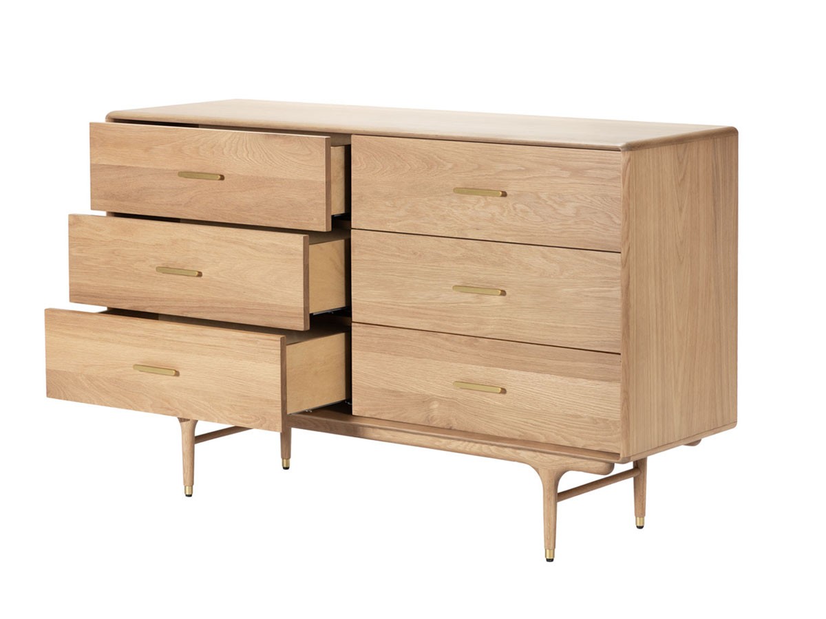 XANDER DESIGNS JULIE LOW CHEST WHITE OAK / サンダーデザイン ジュリー ローチェスト（ホワイトオーク） （収納家具 > チェスト・箪笥） 2