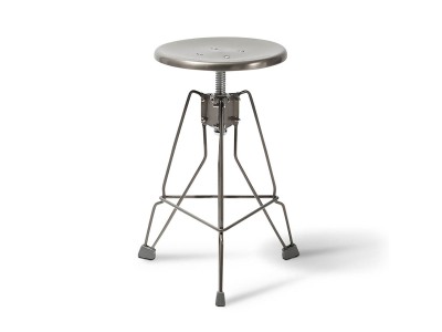 DULTON シルバースツール 曲線座面 DULTON ONLINE SHOP | ALUMINIUM ROUND STOOL L(L): 家具