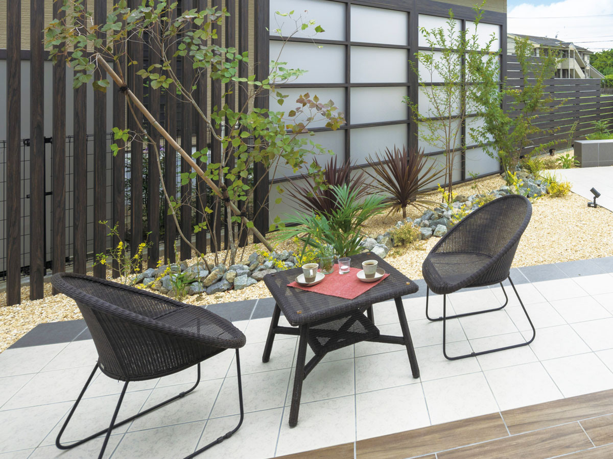 Loom Garden Niwaza Cafe Table 600 / ロムガーデン 庭座 カフェテーブル 600 （ガーデンファニチャー・屋外家具 > ガーデンテーブル・アウトドアテーブル） 2