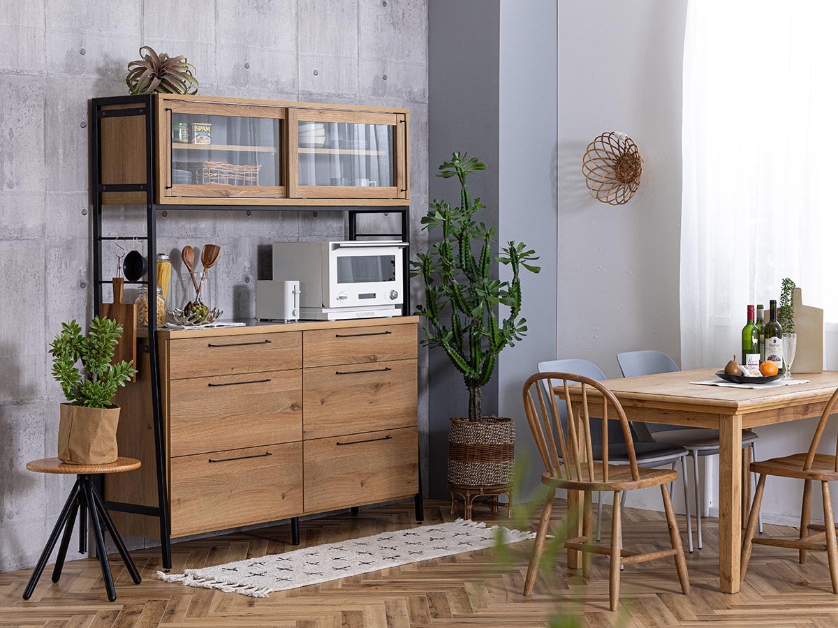 RITTER OPEN DININGBOARD / リッター オープンダイニングボード 幅144cm （キッチン収納・食器棚 > キッチンボード・カップボード・レンジ台） 3