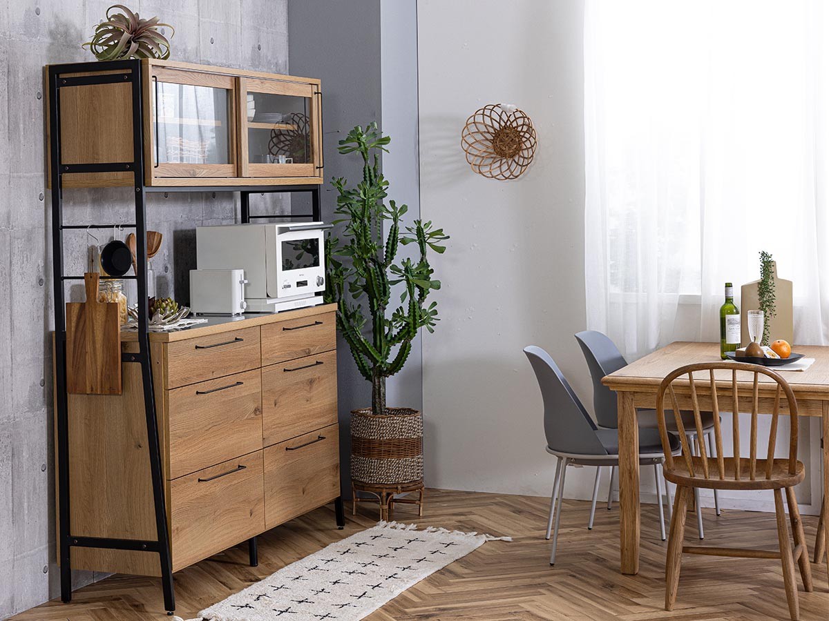 RITTER OPEN DININGBOARD / リッター オープンダイニングボード 幅144cm （キッチン収納・食器棚 > キッチンボード・カップボード・レンジ台） 6