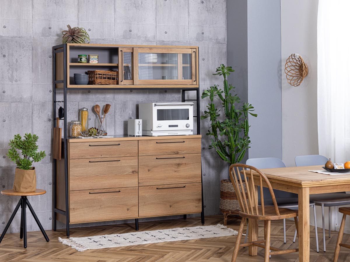 RITTER OPEN DININGBOARD / リッター オープンダイニングボード 幅144cm （キッチン収納・食器棚 > キッチンボード・カップボード・レンジ台） 4