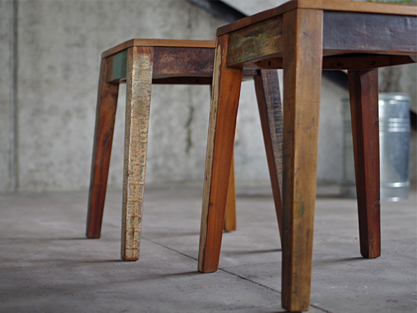 LIFE FURNITURE RECYCLE WOOD STOOL / ライフファニチャー リサイクルウッドスツール （チェア・椅子 > スツール） 5