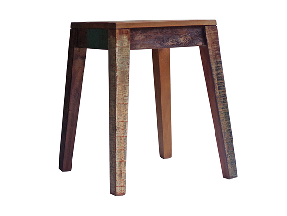 LIFE FURNITURE RECYCLE WOOD STOOL / ライフファニチャー リサイクルウッドスツール （チェア・椅子 > スツール） 2