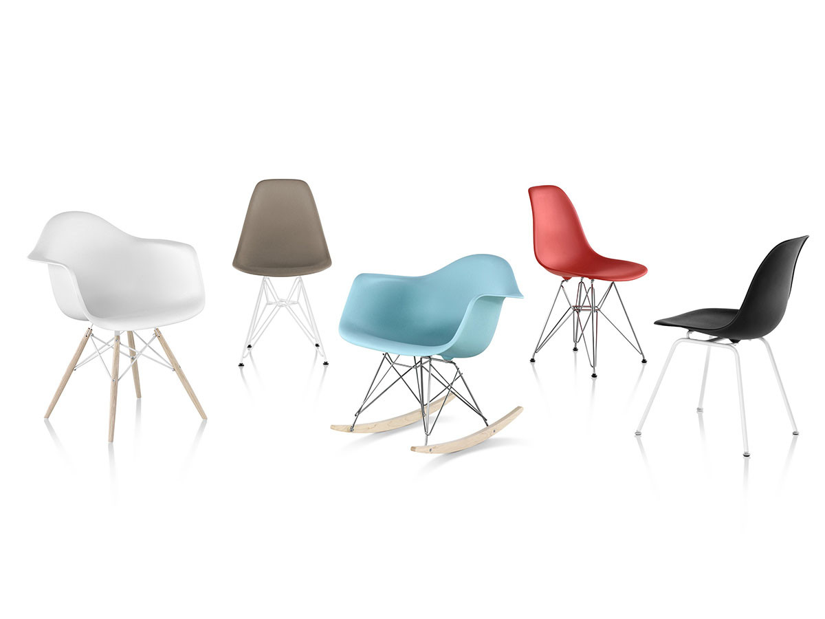 Eames Molded Plastic Arm Shell Chair 9