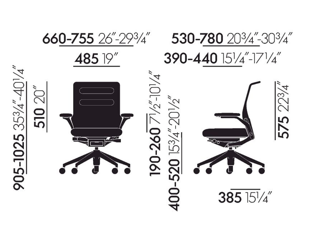 Vitra AC 5 Work Lowback / ヴィトラ AC 5 ワーク ローバック （チェア・椅子 > オフィスチェア・デスクチェア） 20
