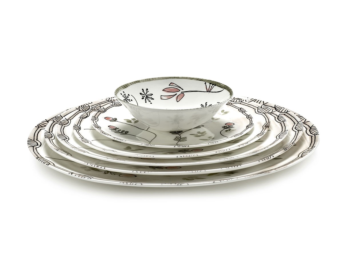 MIDNIGHT FLOWERS by MARNI
Starter Plate Fiore Rosa / ミッドナイトフラワーズ バイ マルニ
スタータープレート  フィオレローズ 24cm （食器・テーブルウェア > 皿・プレート） 6