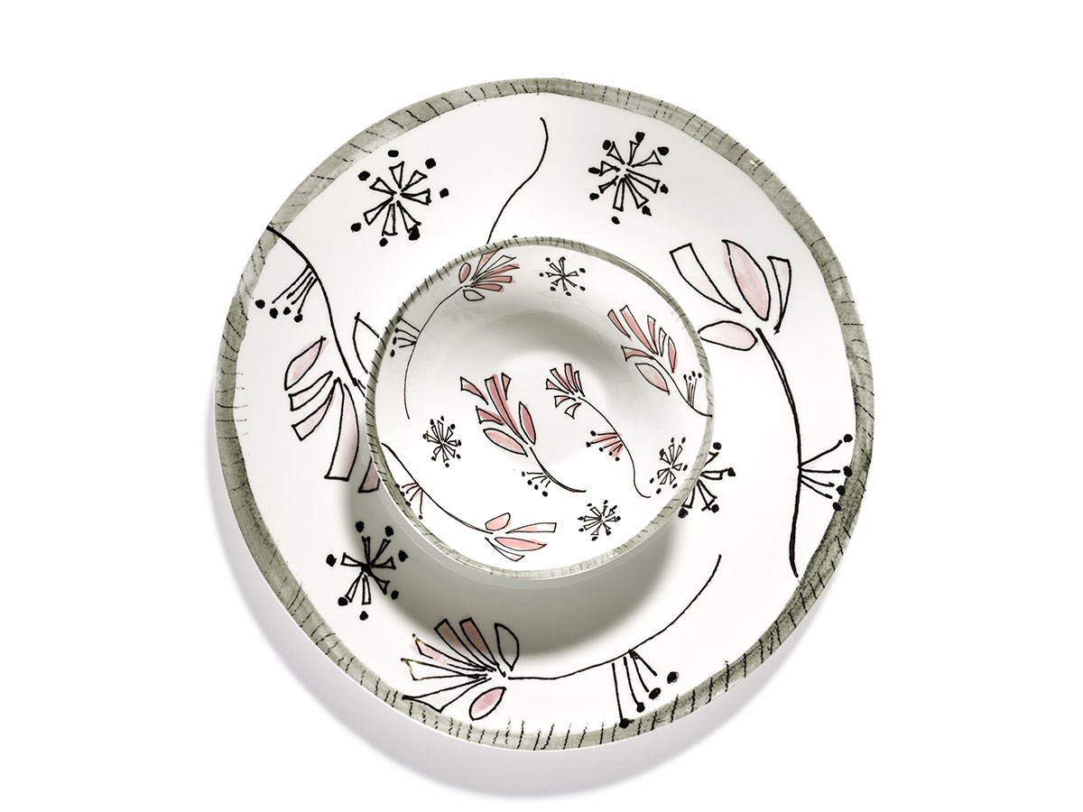 MIDNIGHT FLOWERS by MARNI
Starter Plate Fiore Rosa / ミッドナイトフラワーズ バイ マルニ
スタータープレート  フィオレローズ 24cm （食器・テーブルウェア > 皿・プレート） 12