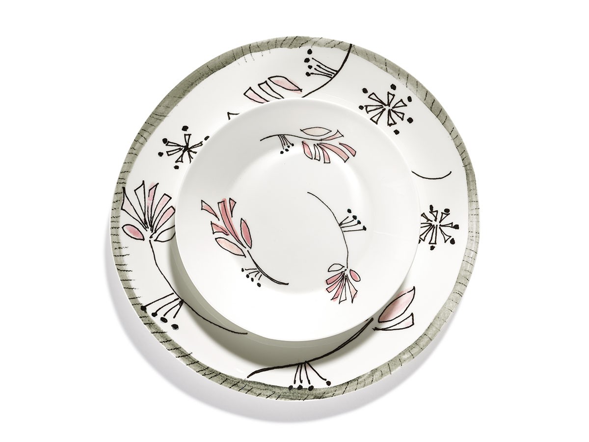 MIDNIGHT FLOWERS by MARNI
Starter Plate Fiore Rosa / ミッドナイトフラワーズ バイ マルニ
スタータープレート  フィオレローズ 24cm （食器・テーブルウェア > 皿・プレート） 11