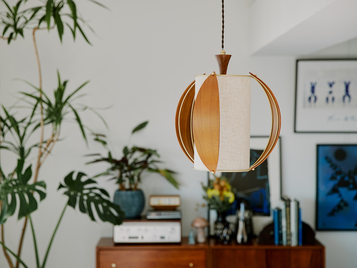 ACME Furniture WOODEN LEAF PENDANT LAMP