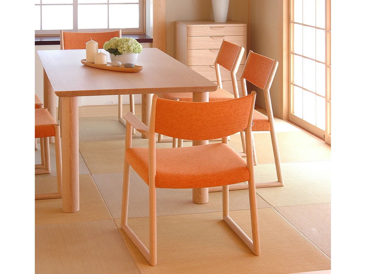 日進木工 SLOW Four-leg Living Dining Table / にっしんもっこう スロウ リビングダイニングテーブル 4本脚 （テーブル > ダイニングテーブル） 3