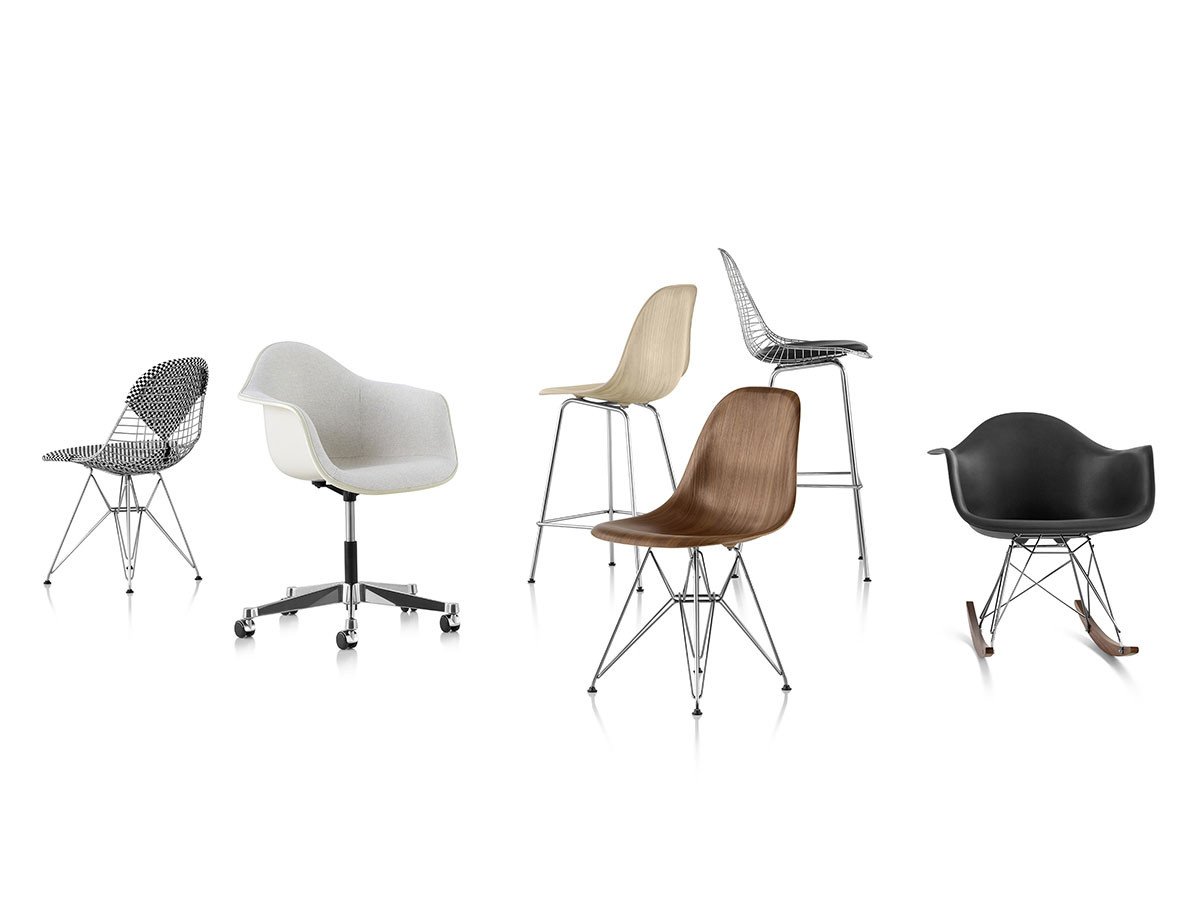Eames Molded Plastic Arm Shell Chair 2