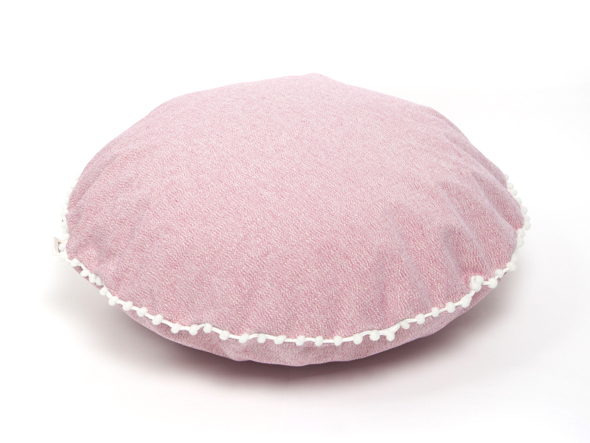 le mum canvas plain cushion cover pompon R / ルムーム キャンバス プレーン クッションカバー ポンポン R（ピンク × アイボリー） （クッション > クッション・クッションカバー） 4
