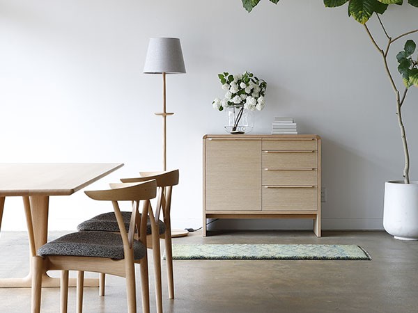 日進木工 GROW Sideboard / にっしんもっこう グロウ サイドボード 板扉 幅105cm （収納家具 > サイドボード・リビングボード） 3